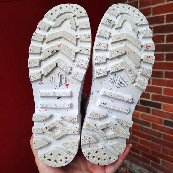 Palladium x Free People Earth Collection Hi Ankle Combat Boots Confetti Sole 7.5 - Picture 12 of 13